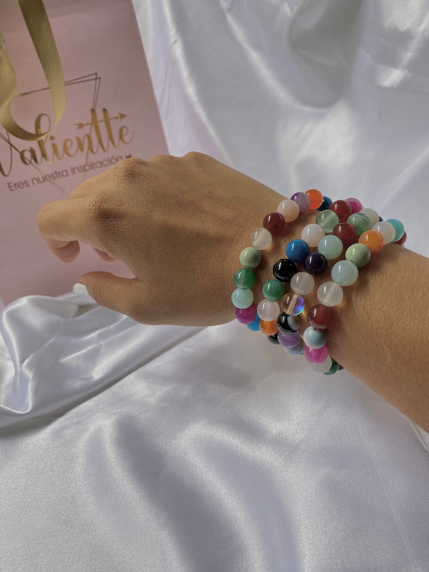 PULSERA YOGUI AGATA COLORES