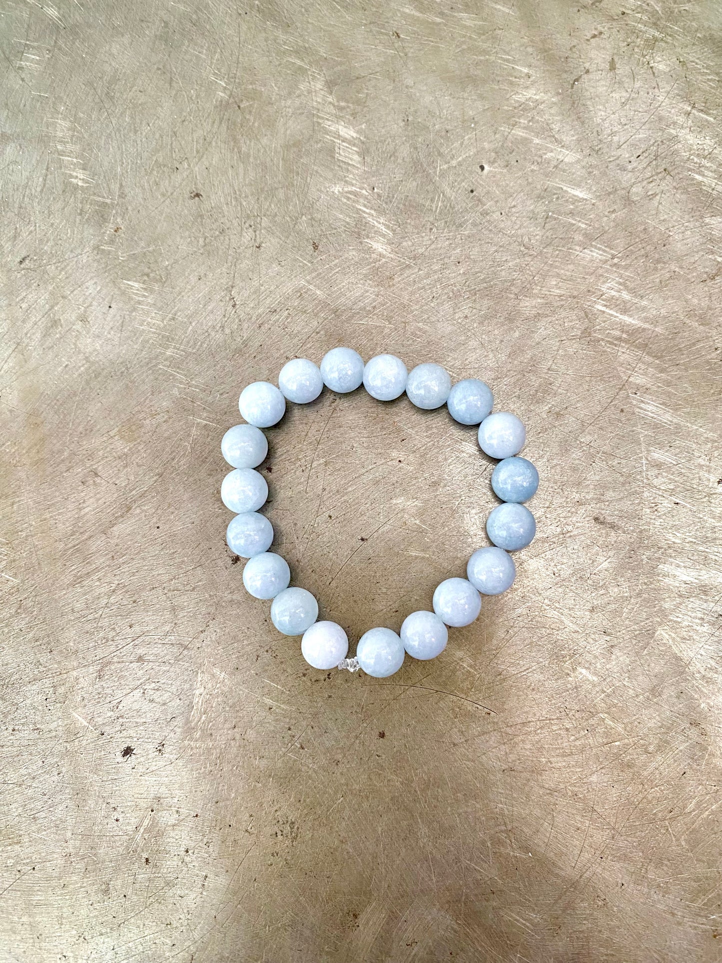 PULSERA YOGUI AGUA MARINA