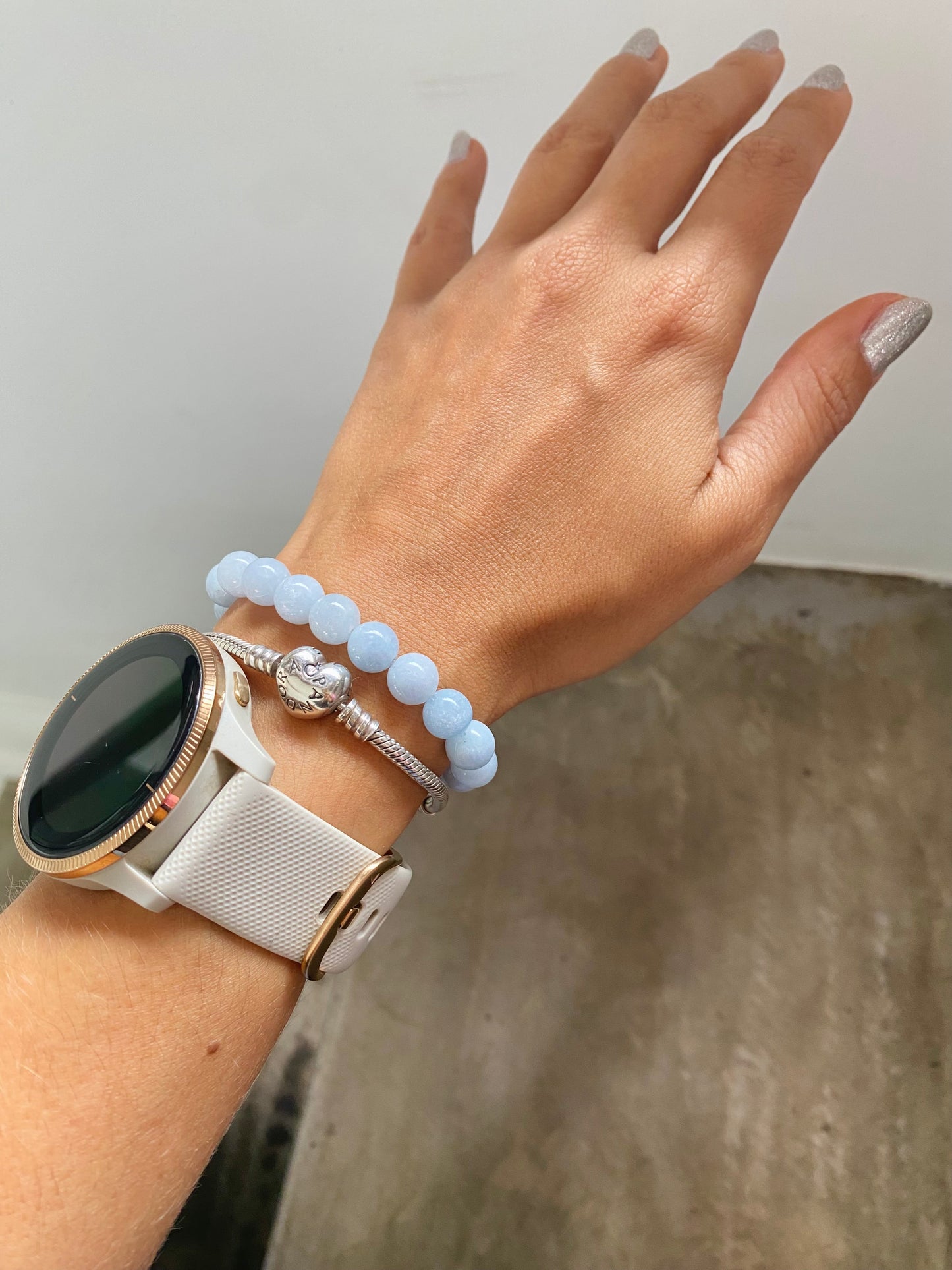 PULSERA YOGUI AGUA MARINA