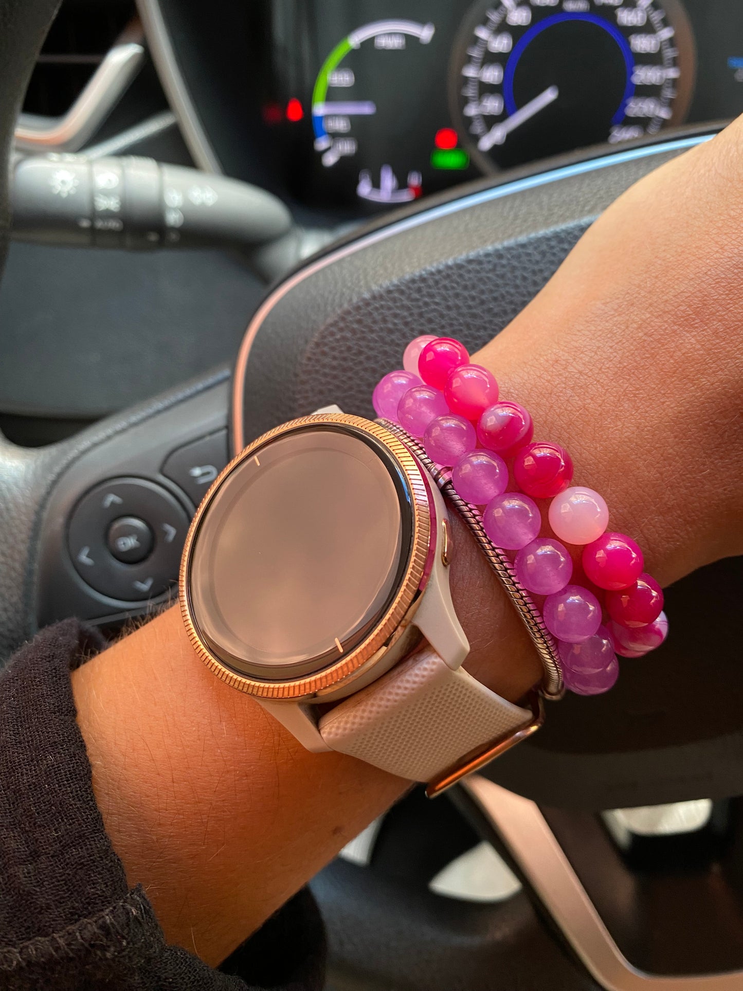 PULSERA YOGUI ÁGATA ROSA